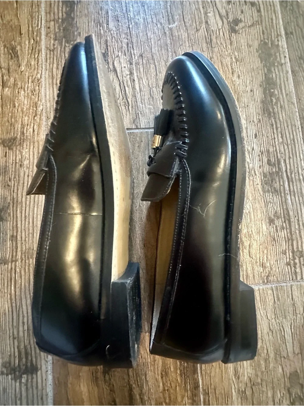 Talbots Women’s Classic Black Tassel Slip-On Loafers